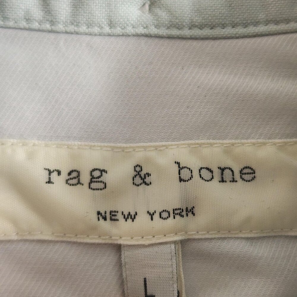 rag & bone Light Blue Short Sleeve Button-Down Shirt - Picture 4 of 12